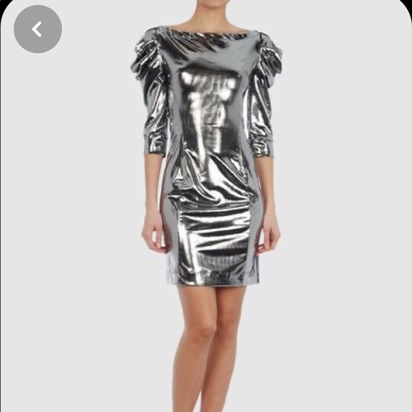 AUTHENTIC Just Cavalli puff sleeve mini dress - Picture 2 of 7